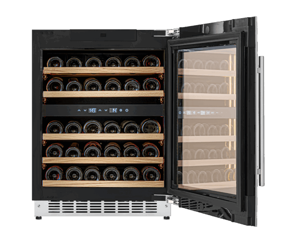 KA-W34-SSH 60cm Dual Zone Wine Cabinet - Stainless Steel - Image 3