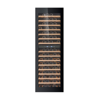 KA-W96B-TO Dual Zone Wine Cabinet - Black Glass