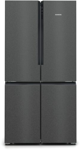 SIEMENS iQ300 FREESTANDING FRENCH DOOR FRIDGE FREEZER - Brushed Black Steel