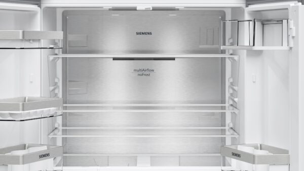 SIEMENS iQ300 FREESTANDING FRENCH DOOR FRIDGE FREEZER - Brushed Black Steel - Image 4