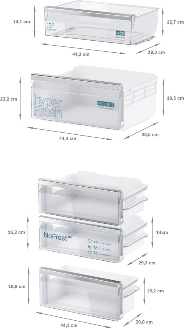 SIEMENS iQ300 BUILT-IN FRIDGE-FREEZER - Image 10