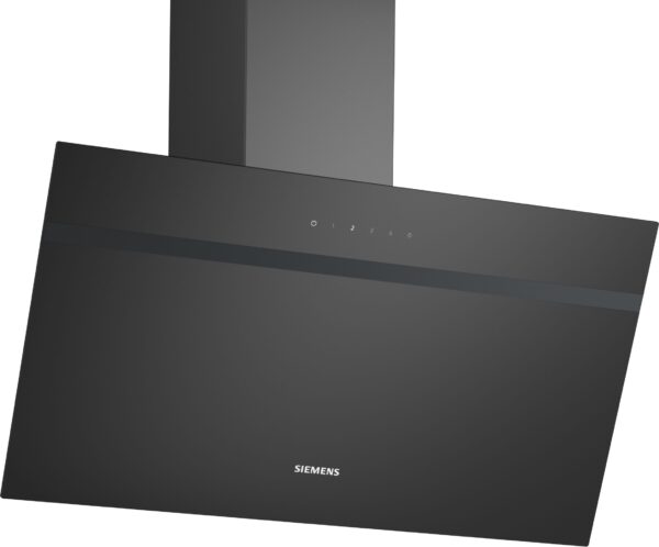 SIEMENS iQ100 80cm WALL MOUNTED COOKER HOOD - Black printed glass