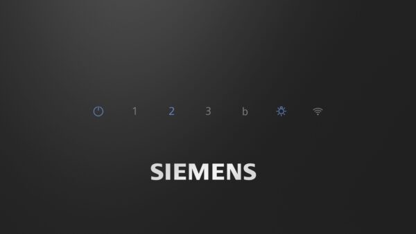 SIEMENS iQ300 80cm WALL MOUNTED COOKER HOOD - Clear Black Glass printed - Image 2