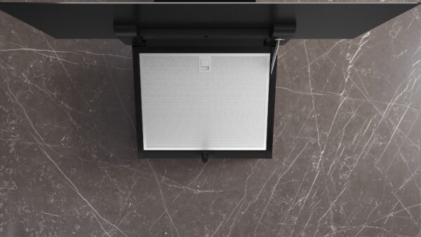 SIEMENS iQ300 80cm WALL MOUNTED COOKER HOOD - Clear Black Glass printed - Image 3