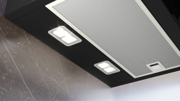 SIEMENS iQ300 80cm WALL MOUNTED COOKER HOOD - Clear Black Glass printed - Image 4