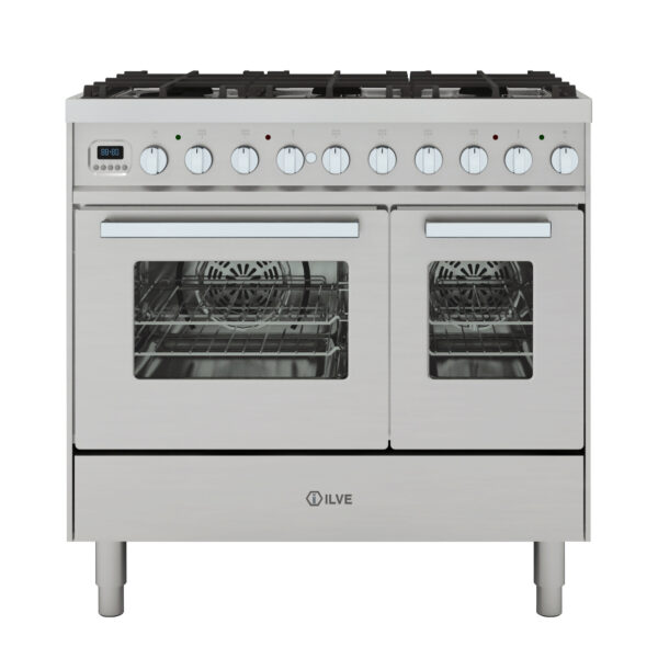 ILVE - 100cm Torino 60/40 Double Oven Range Cooker - Image 2