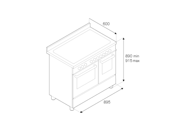 BERTAZZONI - Master Series - 90cm Double Oven Range - Dual Fuel - Image 3