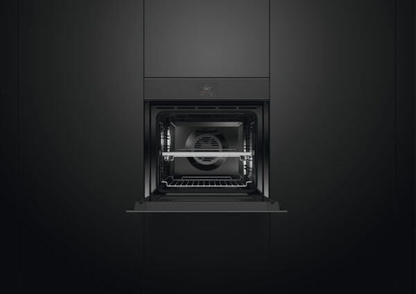 F&P SERIES 9, BUILT-IN HANDLELESS PYRO OVEN, 60cm - 16 Function - Black Glass - Image 6