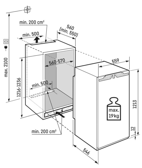 LIEBHERR BUILT-IN FREEZER WITH NOFROST - Image 5