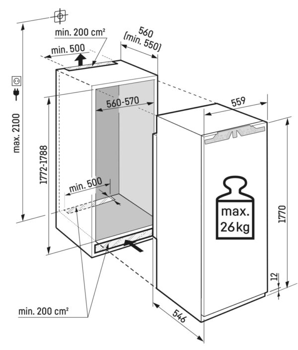 LIEBHERR BUILT-IN FREEZER WITH NO FROST - Image 4