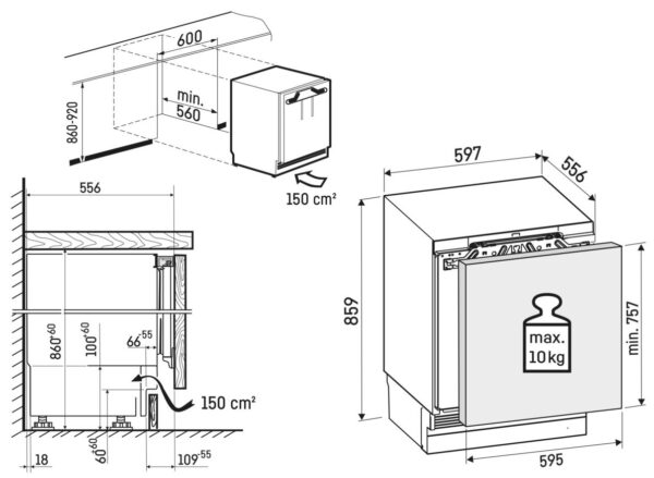 LIEBHERR BUILT UNDER FREEZER - XL - Image 6