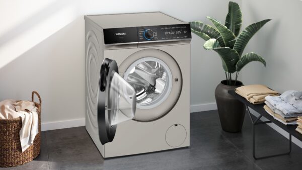SIEMENS iQ700 WASHING MACHINE, 10kg, 1600rpm - Silver Inox - Image 3