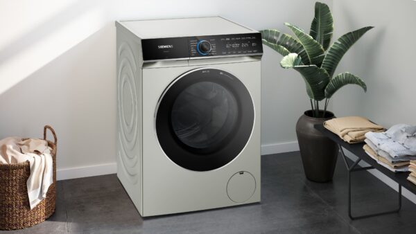SIEMENS iQ700 WASHING MACHINE, 10kg, 1600rpm - Silver Inox - Image 4