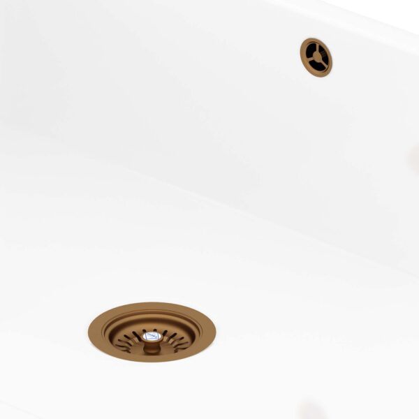 SHAWS 3.5″ BASKET STRAINER - ENGLISH BRONZE